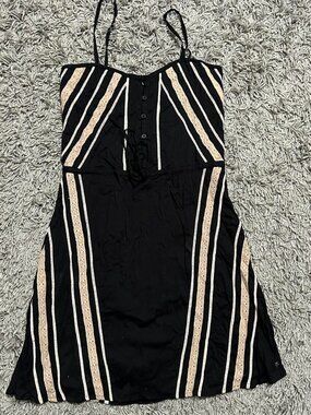 Hurley Summer Casual Black Cotton Dress Size S